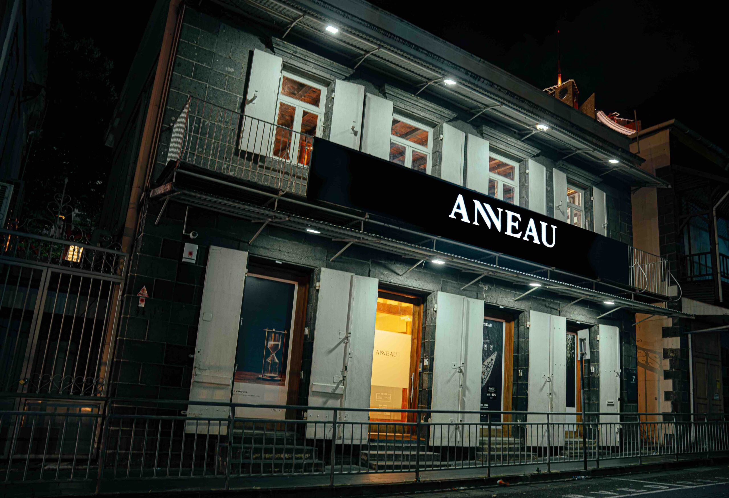 ANNEAU signage at the Port Louis offices
